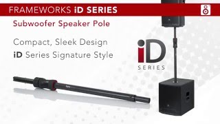 Gator GPA-Stand-2-W – Stretchy Speaker Stand Cover-2 sides iD Series Sub Pole with Hydraulic Lift Assist from Gator Frameworks