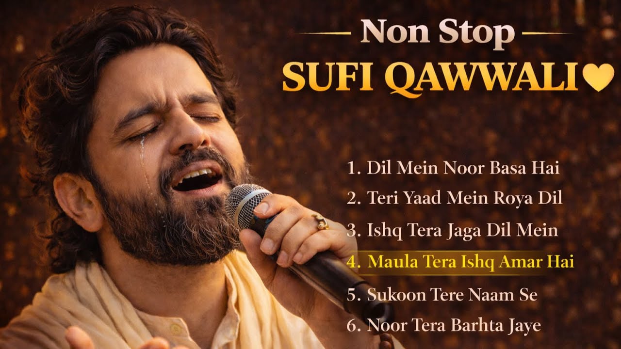 Non Stop Sufi Songs 💛 Dil Ko Sukoon Dene Wale Kalam | Heart Touching Qawwali 2024