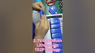 Rechargeable 1S2P 3.7V4800mAh Lithium ion Battery #lithium  #18650battery #ledlights #manufacturing