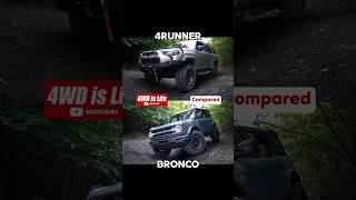 Toyota 4Runner vs Ford Bronco offroad comparison, which one is better?