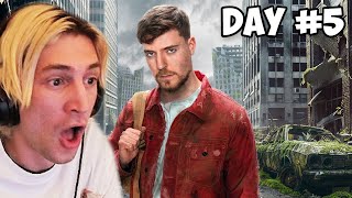 MrBeast Survived 7 Days In An Abandoned City | xQc Reacts