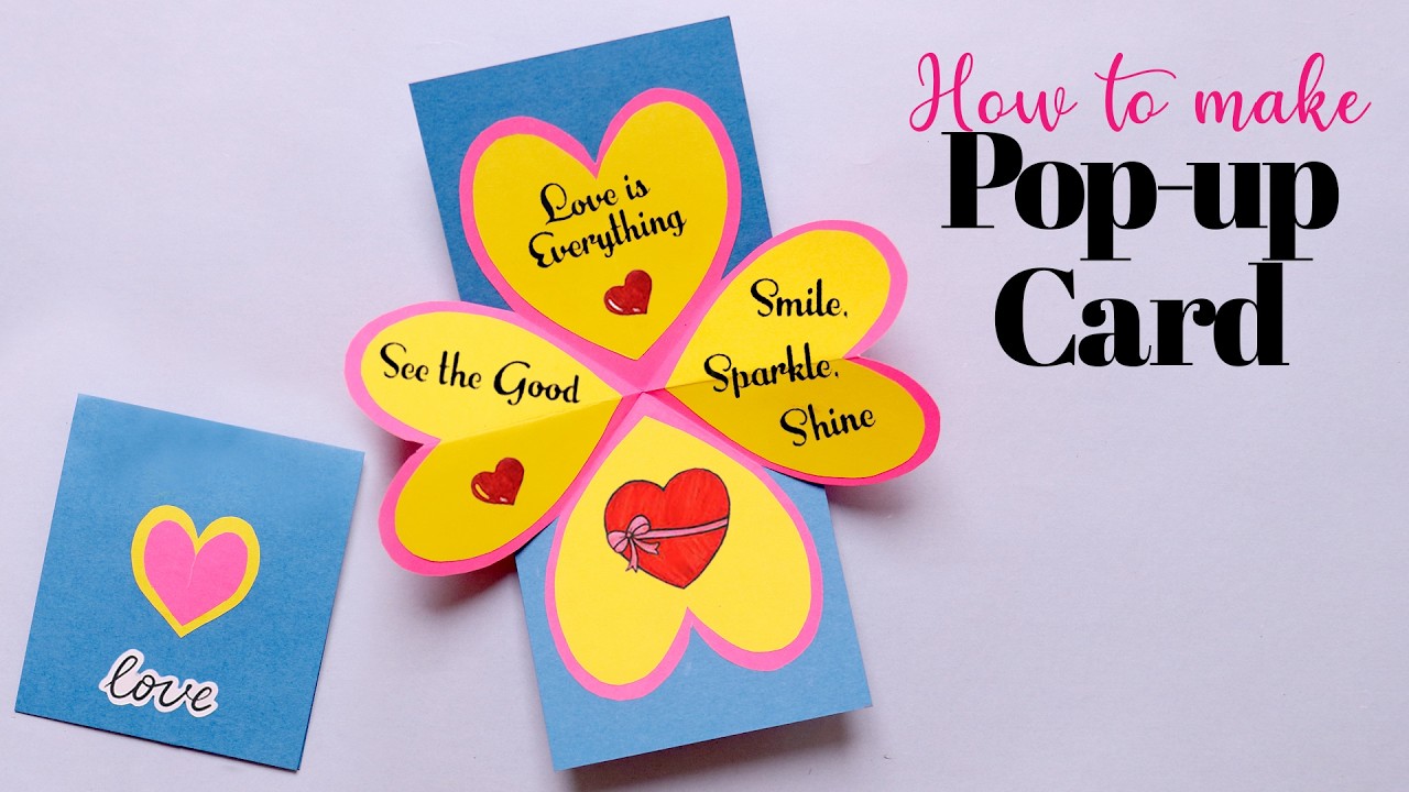 DIY Pop-up Card | Twist and Pop Card Tutorial | Greeting Card - YouTube