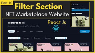 React Filter Section | How To Create React Js Filter Section For NFT Marketplace Website Template