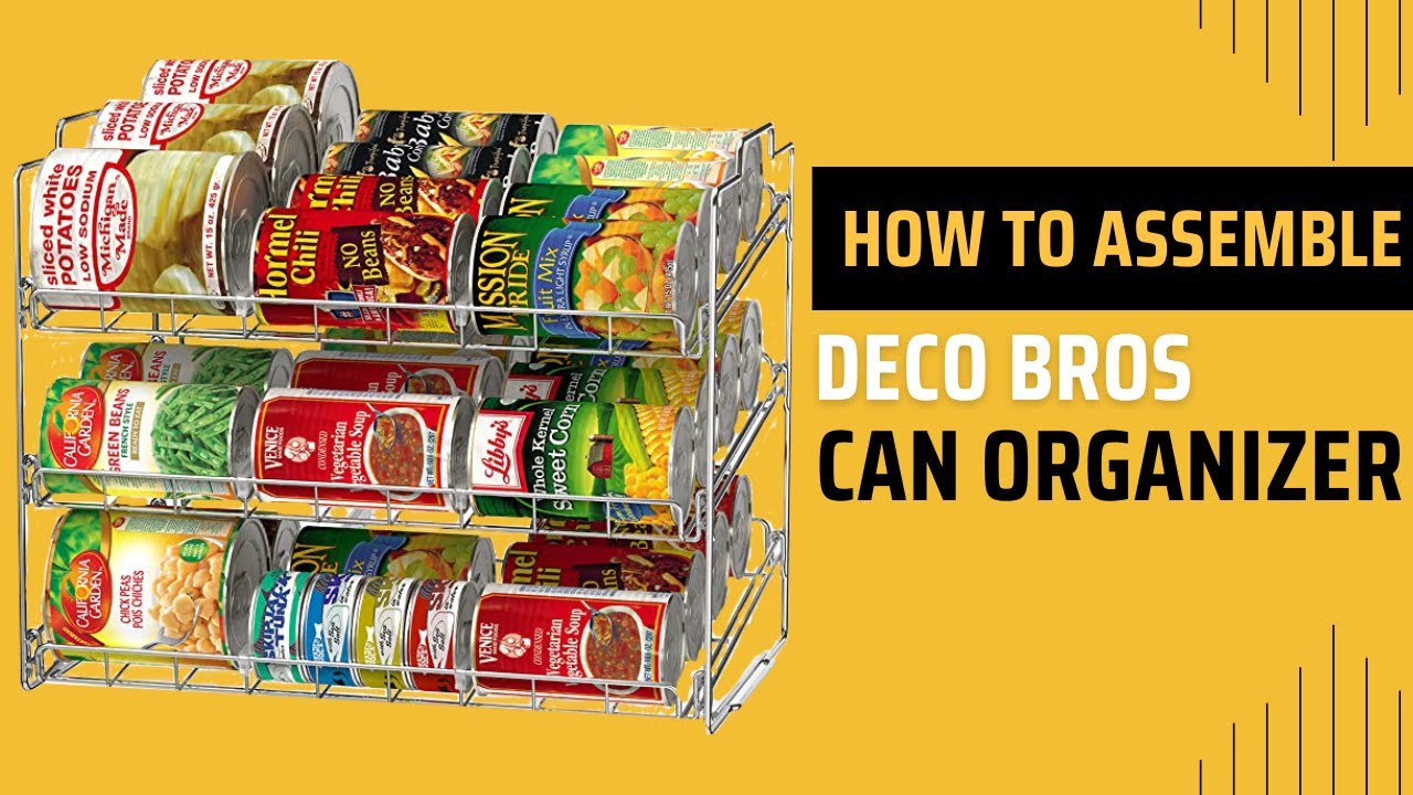 How to Assemble DecoBros Stackable Can Organizer 