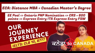 We scored CLB 9 & 10 in IELTS | Got Canadian Masters Degree ECA for distance MBA | Our Journey Intro