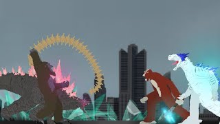 Godzilla x kong the new empire but... the role are reverse | Animation | Drawcartoon2