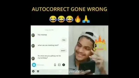Autocorrect Gone wrong funny video😂