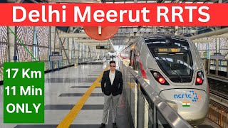 Delhi Meerut rrts | 17 km in 11 min | RRTS Connect | #rslive | #4K