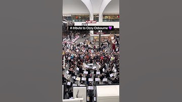 Thumbnail of Orchestra in train station plays Black Sabbath - Ozzy tribute