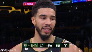 Jayson Tatum Highlights vs Los Angeles Lakers (44 pts, 9 reb, 6 ast) | 2022-23 NBA Season