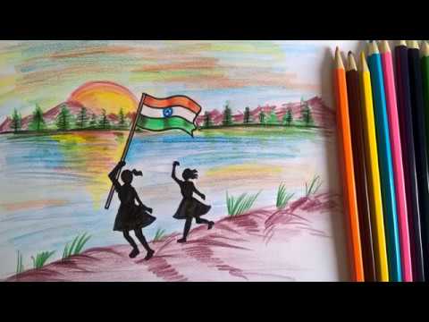 Republic day drawing | Independence day drawing and ...
