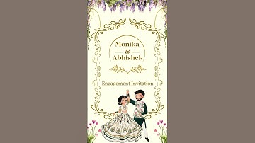 Engagement Invitation | E Card | Digital Card | Graphic Design | Invitation