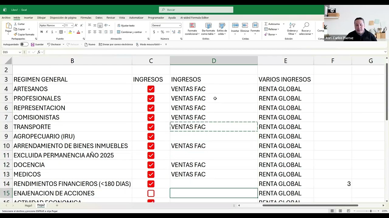 Consideraciones impuesto renta personas naturales año 2025