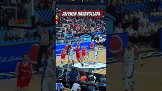🔥 ALPEREN HAVAYOLLARI! 🏀 DADDY ŞENGÜN POSTER! #eurobasket #sengun #dunk #riga