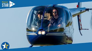 David Jason flies his own Robinson R44 Raven helicopter