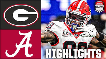 SEC Championship: Georgia Bulldogs vs. Alabama Crimson Tide | Full Game Highlights | ESPN CFB