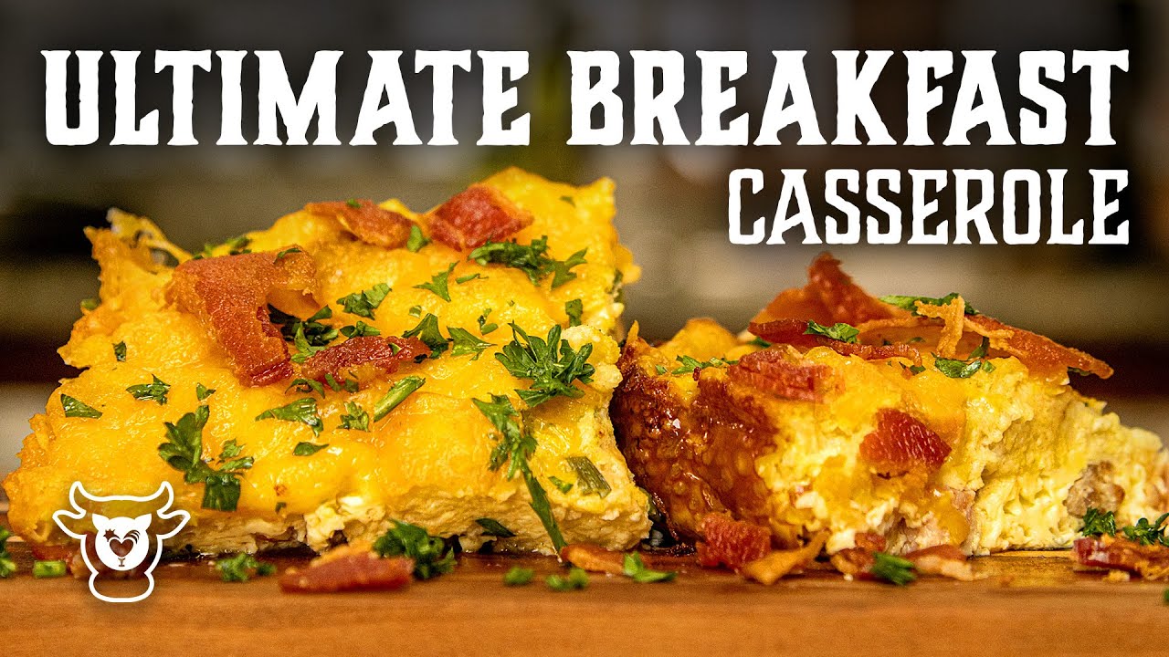 Ultimate Breakfast Casserole Perfect Combo of Bacon, Ham & Sausage