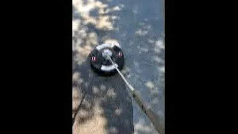 Power Washing a driveway.