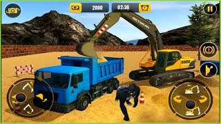 รถแม็คโคร,รถบรรทุก,รถเครน,รถดัม,รถบดดิน,เกมจำลองการก่อสร้าง screenshot 3