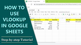 VLOOKUP Google Sheets | How to Use VLOOKUP in Google Sheets | Retrieve Data from a Cell