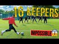 SHOOTING AGAINST 16 KEEPERS | IMPOSSIBLE CHALLENGE | Billy Wingrove & Jeremy Lynch