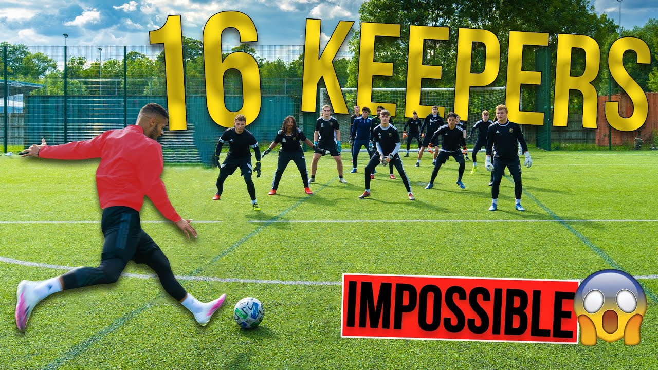 SHOOTING AGAINST 16 KEEPERS  IMPOSSIBLE CHALLENGE  Billy Wingrove  Jeremy Lynch