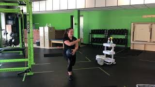 Unity Fitness - Jam Ball Split Squat ISO Rollover Slam + Lat'l Bound