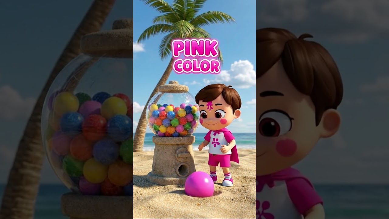 BEACH GUMBALL MACHINE Song! 🏖️ | Fun Nursery Rhymes For Kids | Learn Colors