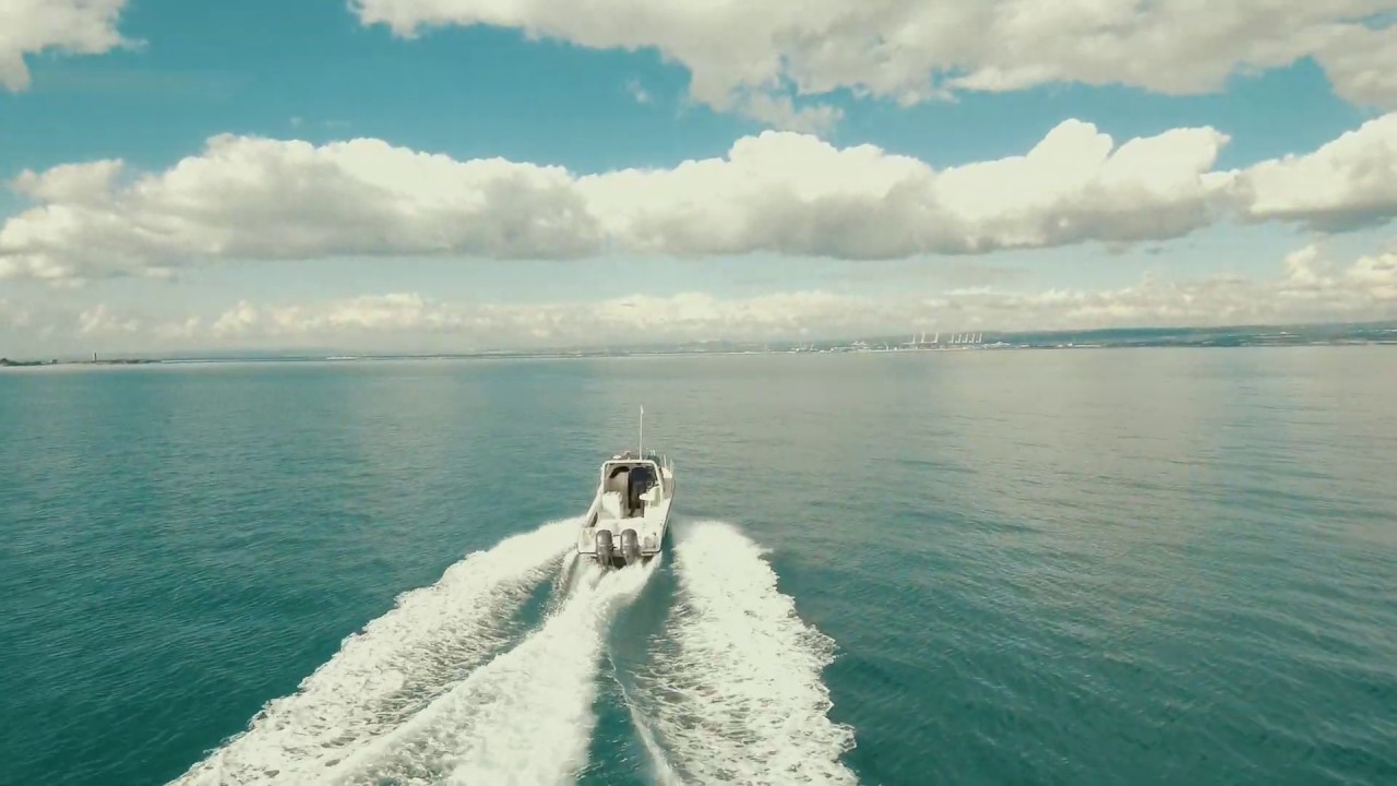 Xiaomi Mi Drone takeoff on boat