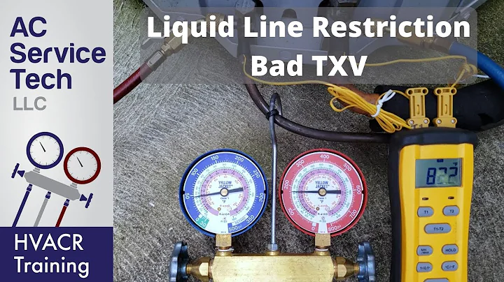 Liquid Line Restriction on AC Unit Explained! Found Bad TXV!