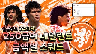 [FC온라인] 250급여 네덜란드금액별 스쿼드 (입문~3조)