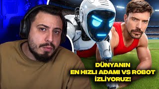 WE ARE WATCHING MRBEAST THE WORLD'S FASTEST MAN VS ROBOT!