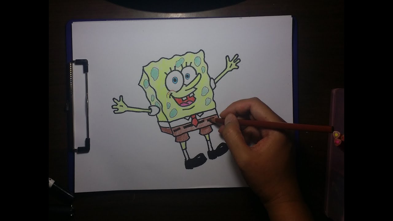 Cara Menggambar SpongeBob SquarePants