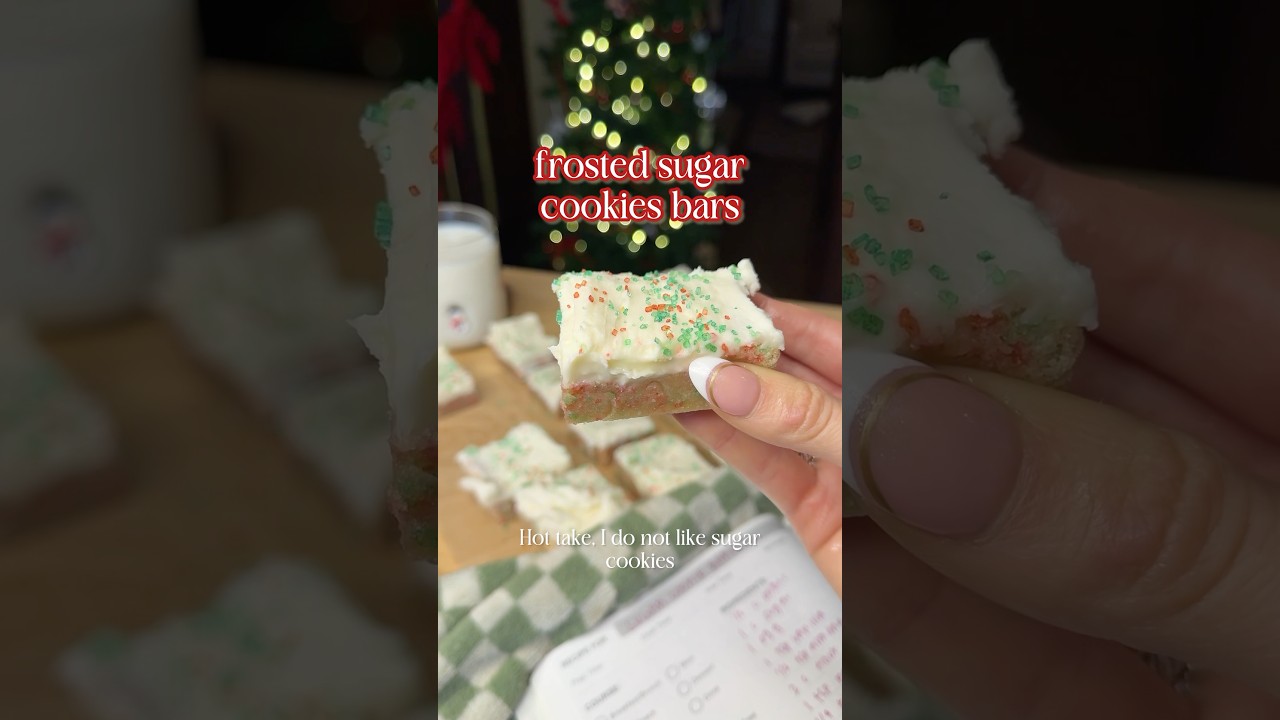 frosted sugar cookie bars 