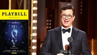 Unaired Funny Stephen Colbert & Rachel Bloom 2017 Tony Awards Segment