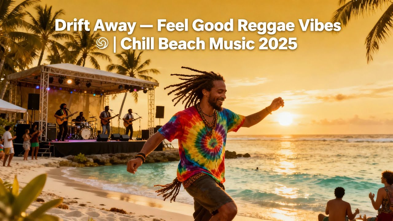 Drift Away — Feel Good Reggae Vibes 🌊 | Chill Beach Music 2025 - YouTube