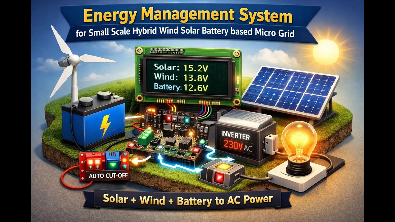 Energy Management System for Small Scale Hybrid Wind Solar Battery based Micro Grid