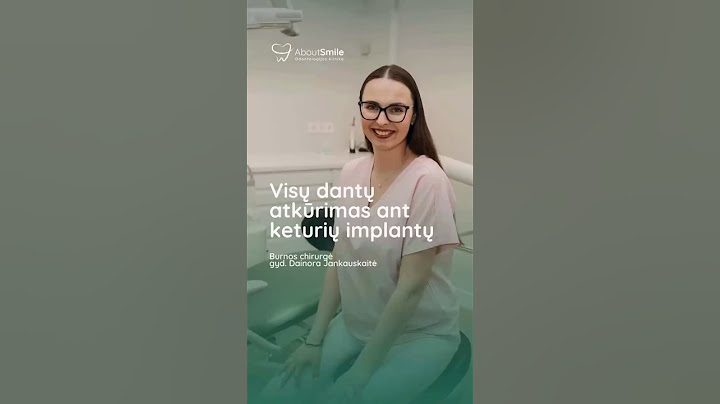 Visų dantų atkūrimas ant keturių implantų