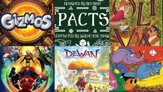 6 Reviews - Magical Athlete, Dewan, Oliva, Gizmos, Pacts, Dice Throne