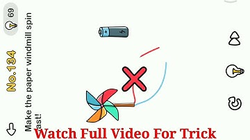 Brain Out Level 189 Make the paper windmill spin fast