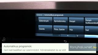 Miele Sütő Automatikus Programok Konyhaluxnet Video