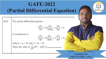 GATE-2022 Mathematics(MA) || Partial Differential Equation || Question No. 35