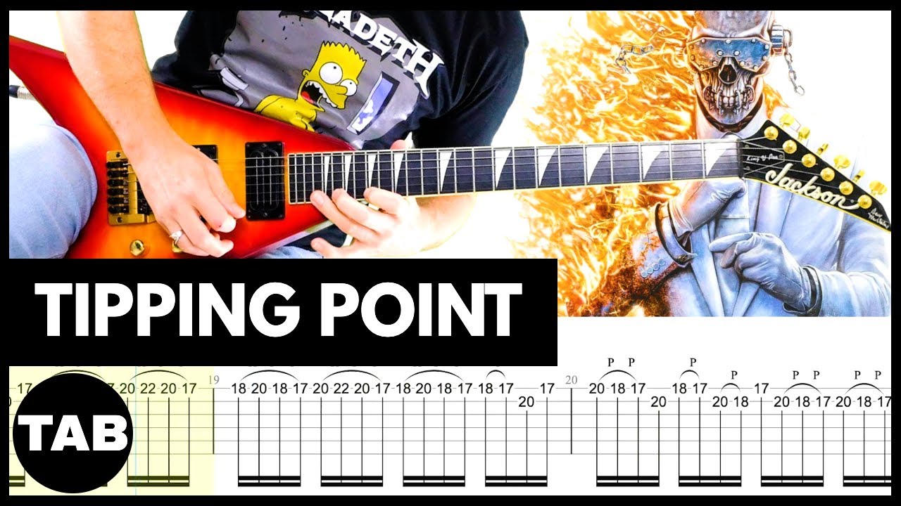 TIPPING POINT Megadeth Guitar TAB | Lesson | Tutorial | Cover