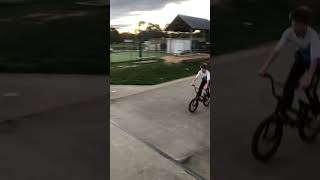 Nice Bmx At The Skate Park