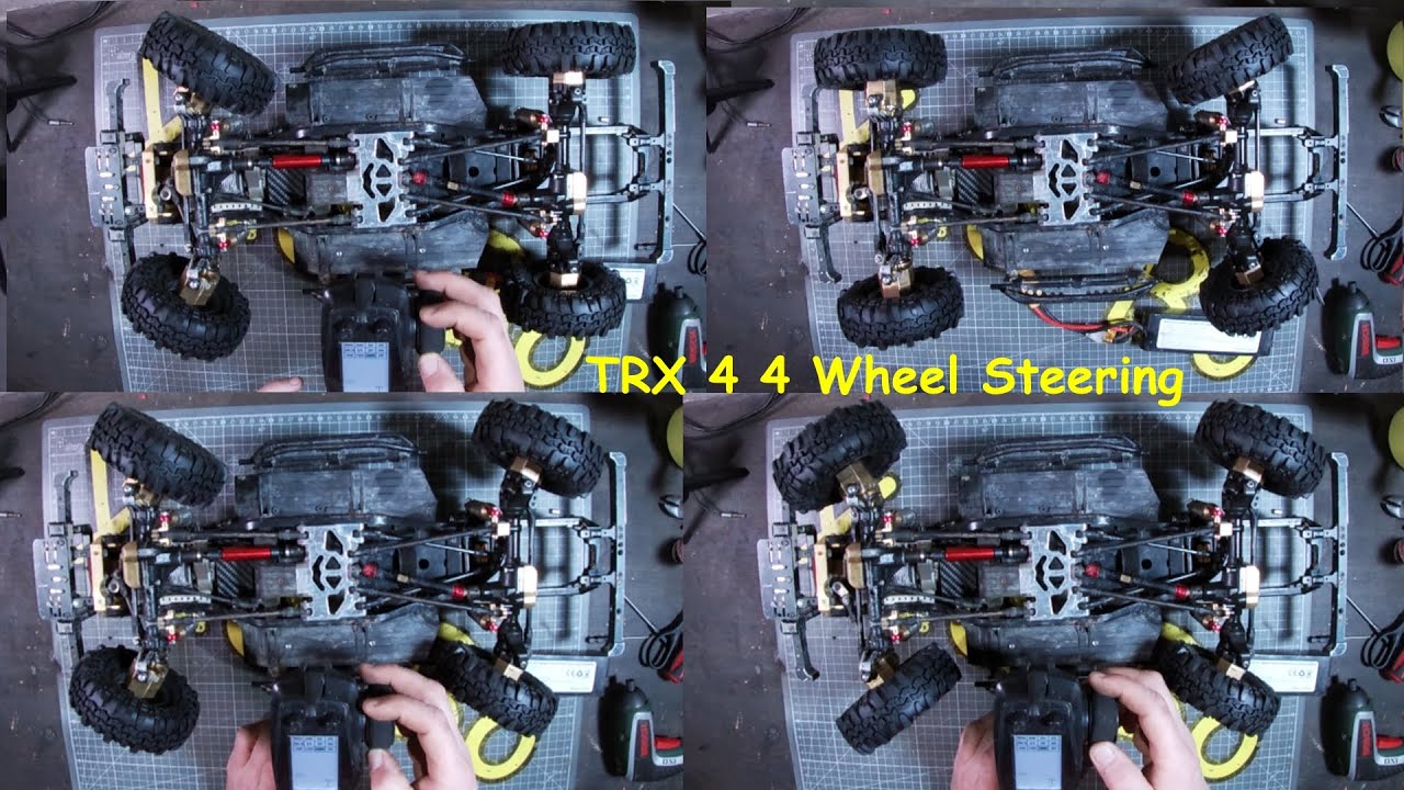 TRX-4-Wheel Steering1.0 - YouTube