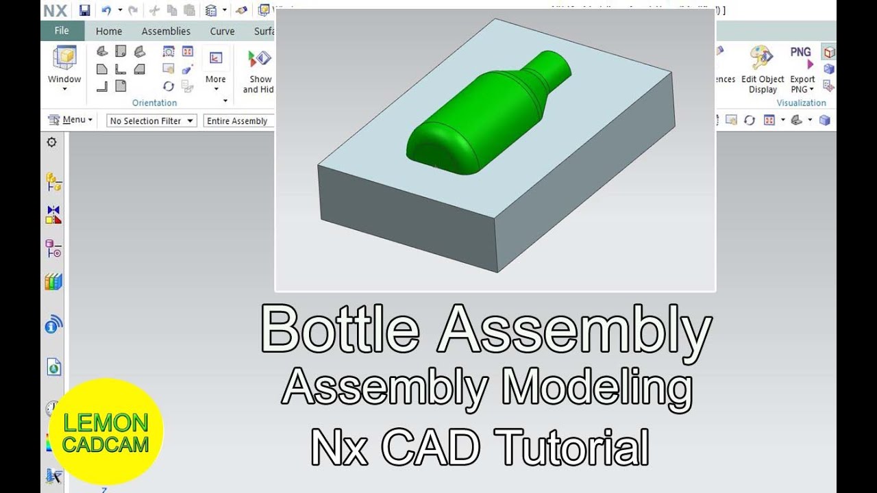 Bottle Assembly, Nx CAD