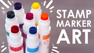 Remember these?! - ART WITH STAMP MARKERS