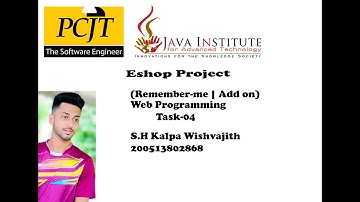 Web Project Task 04 | 1st Year | Semester 01 | Java Institute