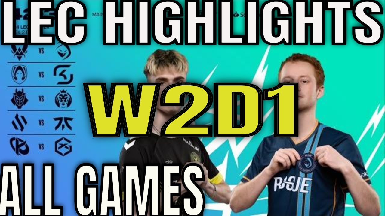 LEC Highlights Week 2 Day 1 ALL GAMES | LEC Winter W2D1 - YouTube