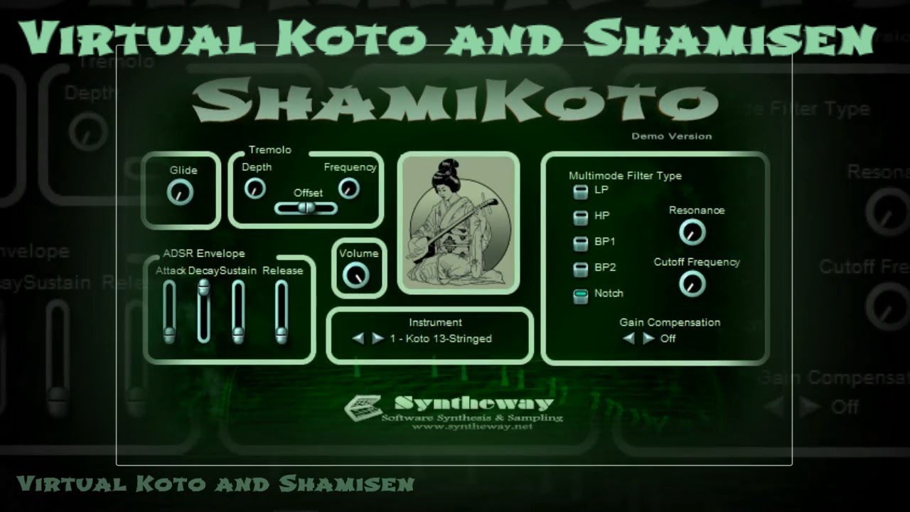 Virtual Koto & Shamisen Presets ShamiKoto VST VST3 Audio Unit シャミコト